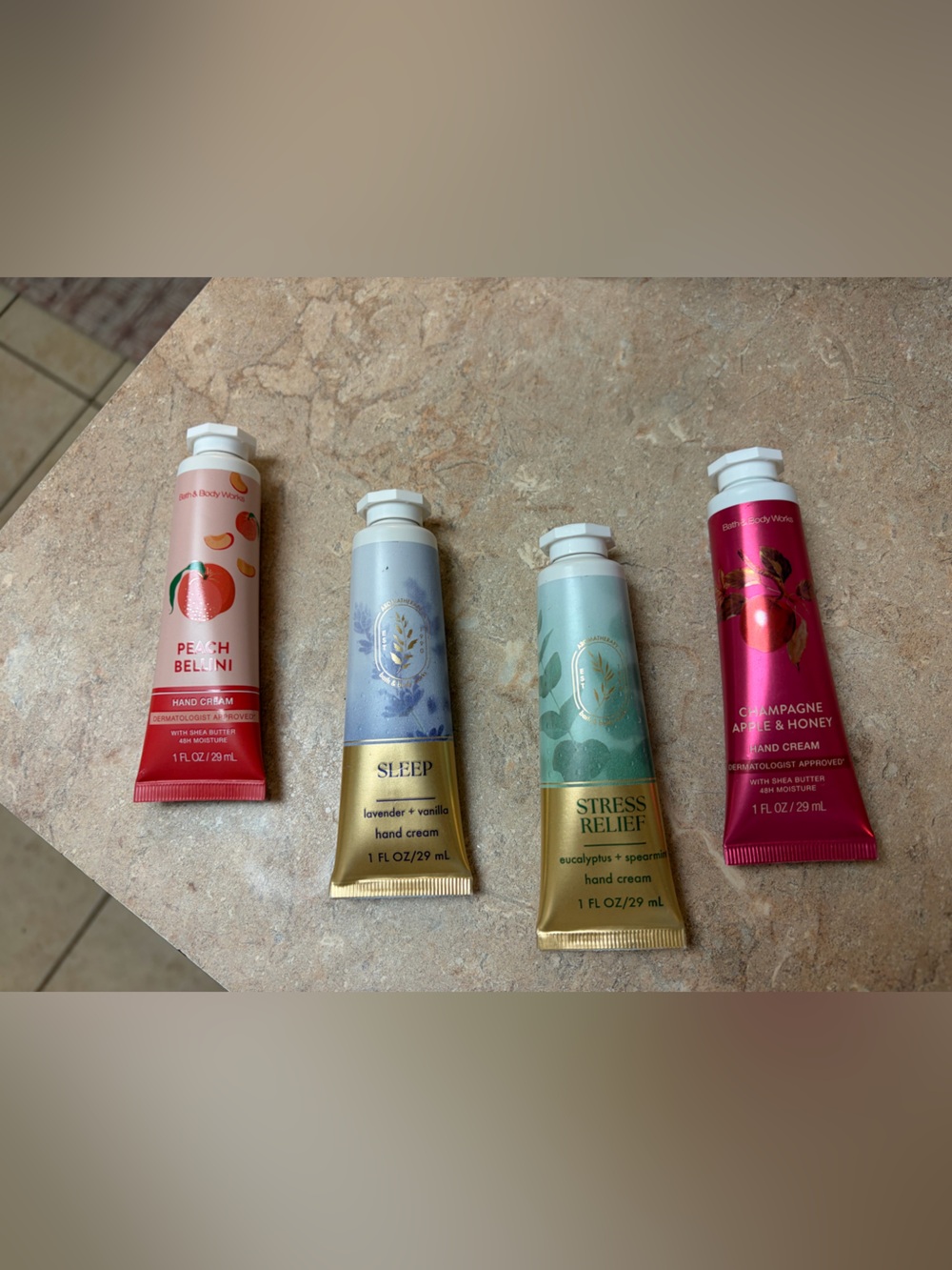 Bundle of 4 Bath & Body Works Travel Size Hand Creams